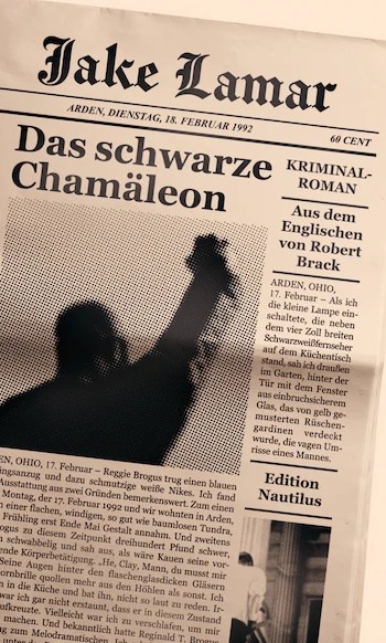 Buchcover von „Das schwarze Chamäleon“ von Jake Lamar
